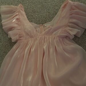 Storia Blush Pink ruffle dress